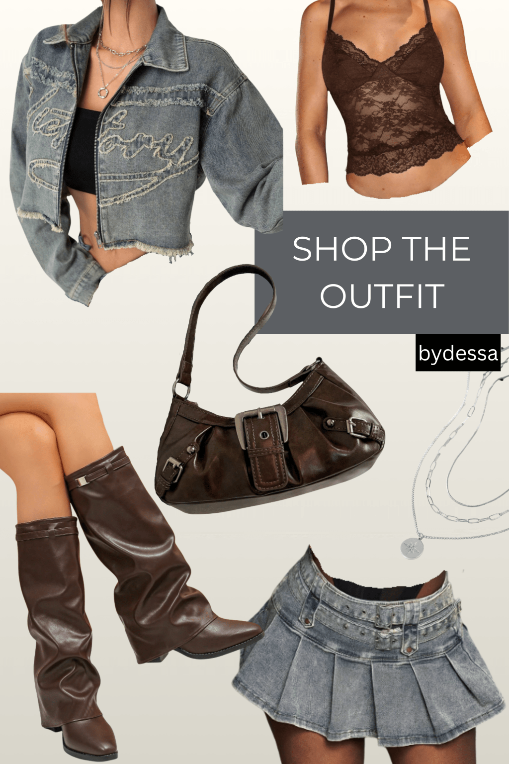 Brown & Denim Aesthetic Outfit –&nbsp;bydessa!